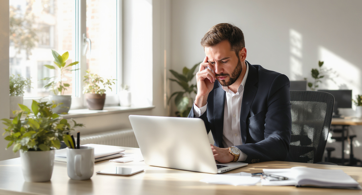 Professional giving a calm, forward-looking answer about leaving a job in an interview